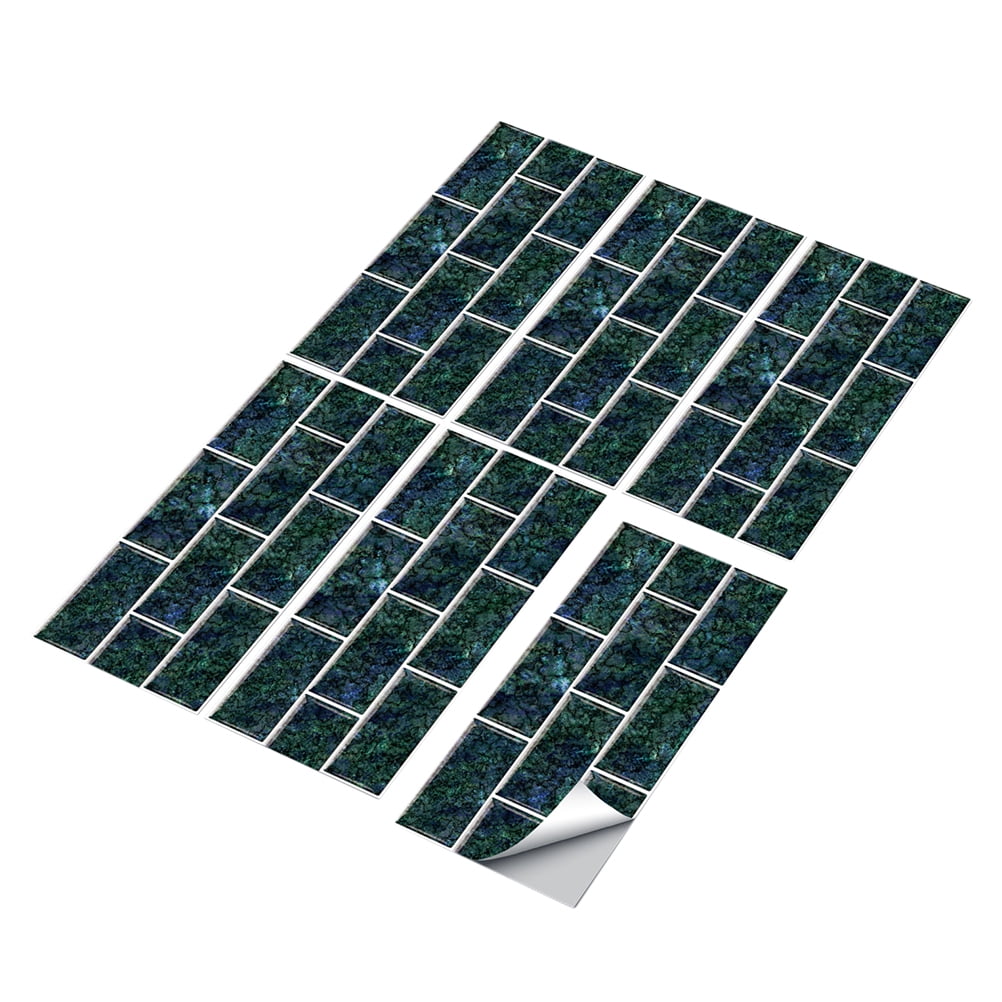 6pcs Oil Proof Wall Stickers Wallpaper Kitchen Backsplash Peel and Self