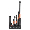 thumbnail image 1 of 6pcs PH2 (#2) Phillips Screwdriver Bit Set 1" - 6" (25mm-150mm) Long 1/4" Hex Shank Magnetic Cross Head Screw Driver Drill Bits with 1/4" Extension Adapter Holder, 1 of 7