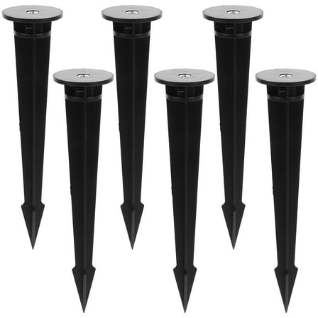 COSMOBETTY Ground Stakes Plastic 6Pcs 1.4X6.2In