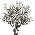 thumbnail image 1 of 6pcs Peacock Artificial Flowers Silk Babys Breath Gypsophila 19.7" for Home Kitchen Decor, 1 of 5