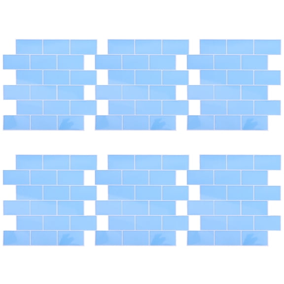 6pcs Peel and Stick Tiles 30x30cm Self-Adhesive Kitchen and Bathroom Backsplash for Walls and Floors Easy to Install