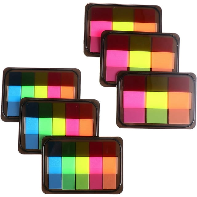 6pcs Pet Colored Tabs Sticker Labels Flag Tabs Page Markers Tabs Sticky Label Sticky Label Office Sticky Label Aldult Office Supplies The Pet Tabs