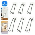 thumbnail image 1 of 6pcs Photo Frame Stands, EEEkit Self-Adhesive 5.1''/7.3'' Frame Backs for Tabletop Shelf, 1 of 6