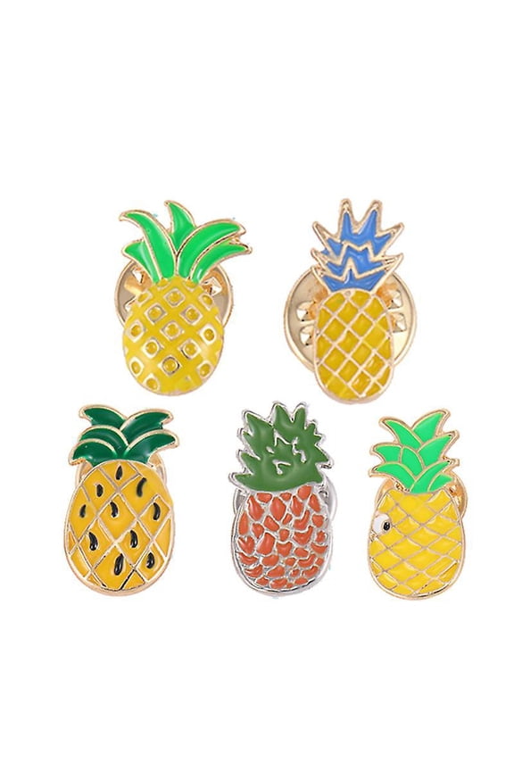 6pcs Pineapple Brooches