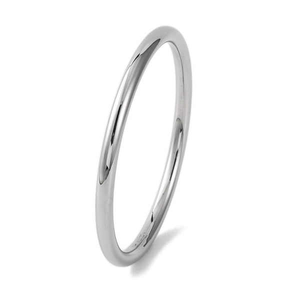 6pcs Plain 304 Stainless Steel Bangles for Women Stainless Steel color Inner Diameter: 2-3/8 inch(6.05cm)