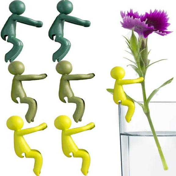 6pcs Plant Propagation Buddy, Plant Breeding Friend, Plant Cutting Holder Plant Support Bud, Cute Plant Support Plant breeding Station or Indoor Garden, Three Colors.