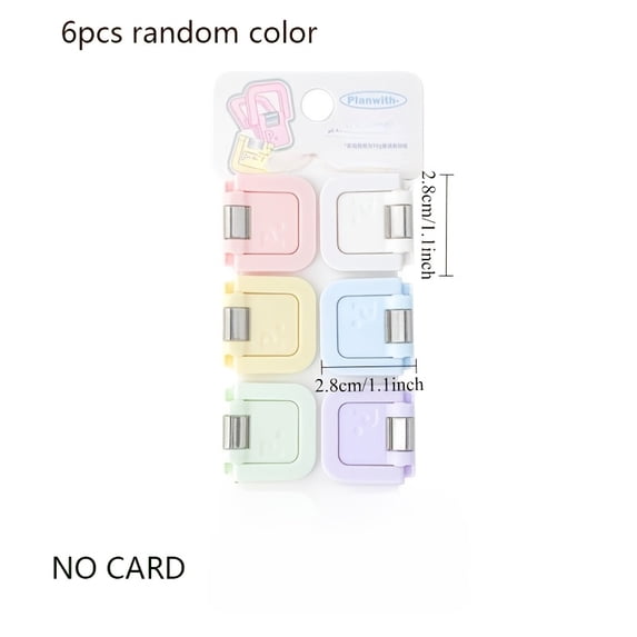 6pcs Planwith Multifunctional Mini Clips, Cute Paper Clips Sticky Note ...