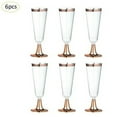thumbnail image 1 of 6pcs Plastic Champagne Flutes Premium Disposable Clear Cups Prefect for Wedding and Party, 1 of 9