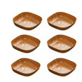 thumbnail image 1 of 6pcs Plastic Dinner Plates for Eating Serving Platters for Food Dishes Cheese Tray Dessert Salad Plate Plates, Imitation Wood Grain Plastic Fruit Plate, 1 of 9