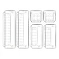thumbnail image 1 of 6pcs Plastic Drawer Organizers, 3 Sizes Transparent Drawer Organizers for Bathroom, Dressing Table, Cosmetics, Tableware, 1 of 4