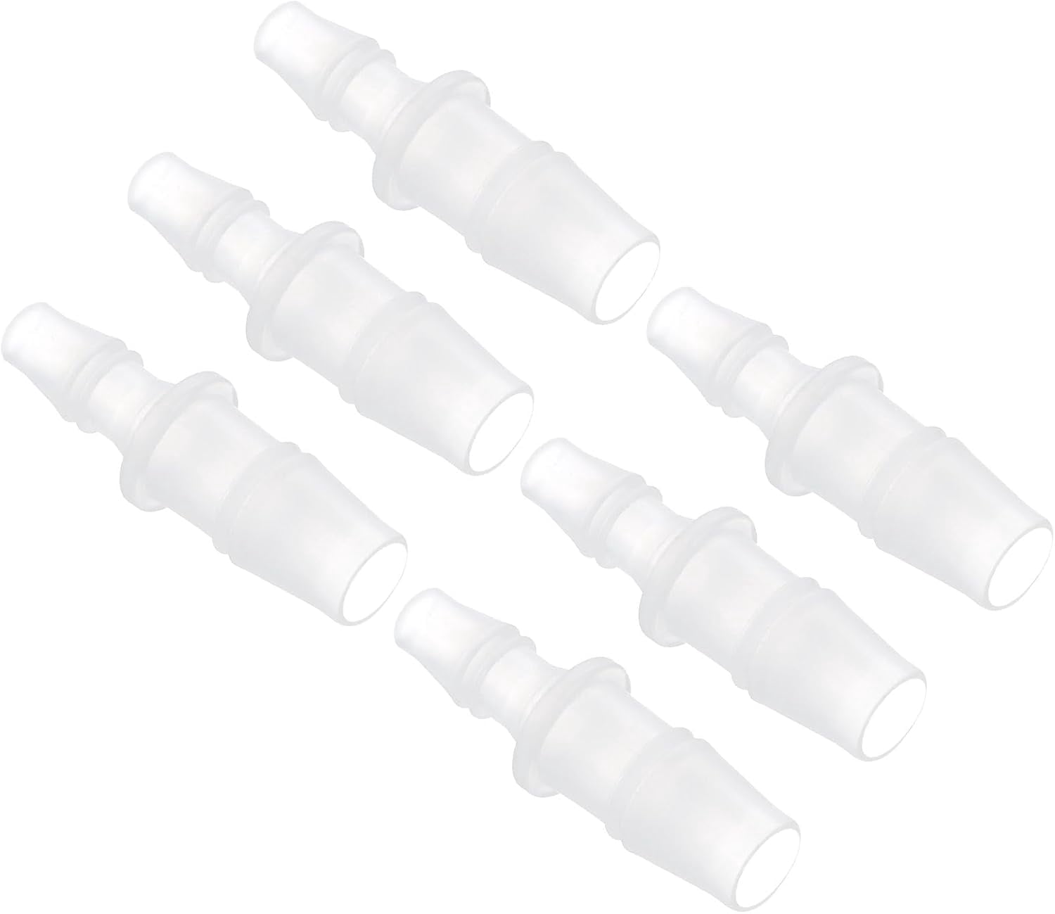 Barb Style 6pcs Plastic Hose Barb Fittings 1/4