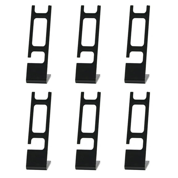HEALEEP Watch Display Stands Black Plastic Display Storage Jewelry Shop Window 6Pcs 4.3X2In