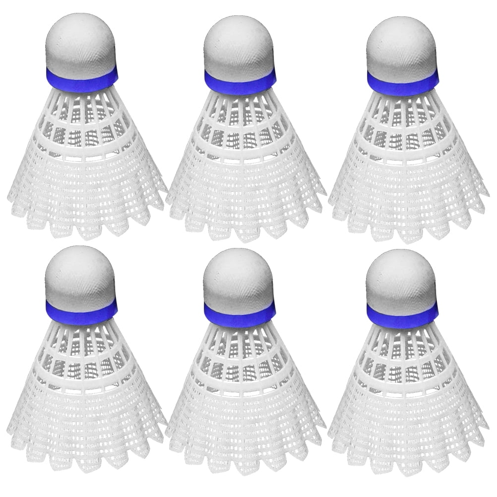6pcs Plastic Shuttlecock Badminton Game Ball Head Shuttlecock Light