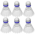 6pcs Plastic Shuttlecock Badminton Game Ball Head Shuttlecock Light