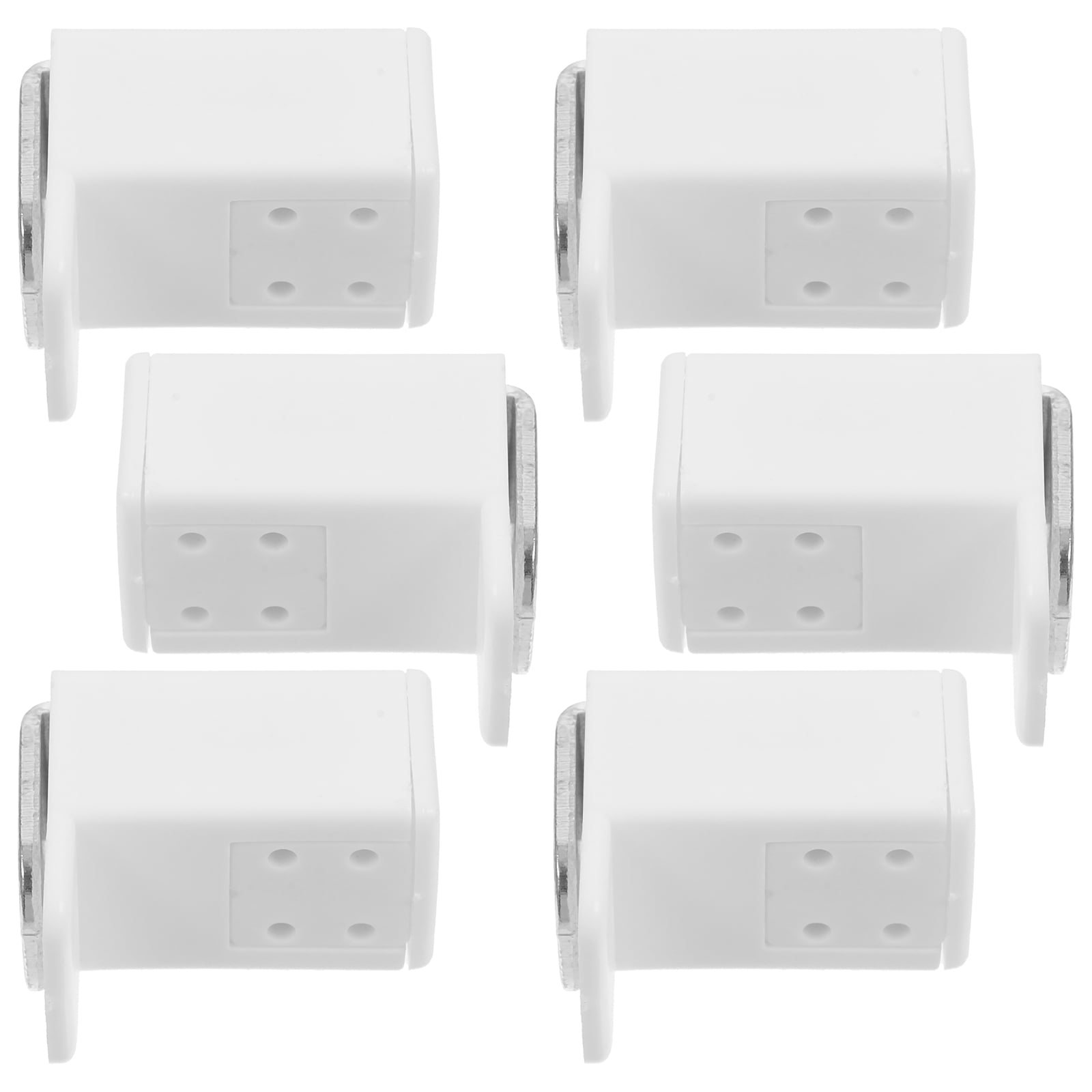 Qiysamall 6pcs Pleated Blind Plastic Bracket Blind Brackets Fixing