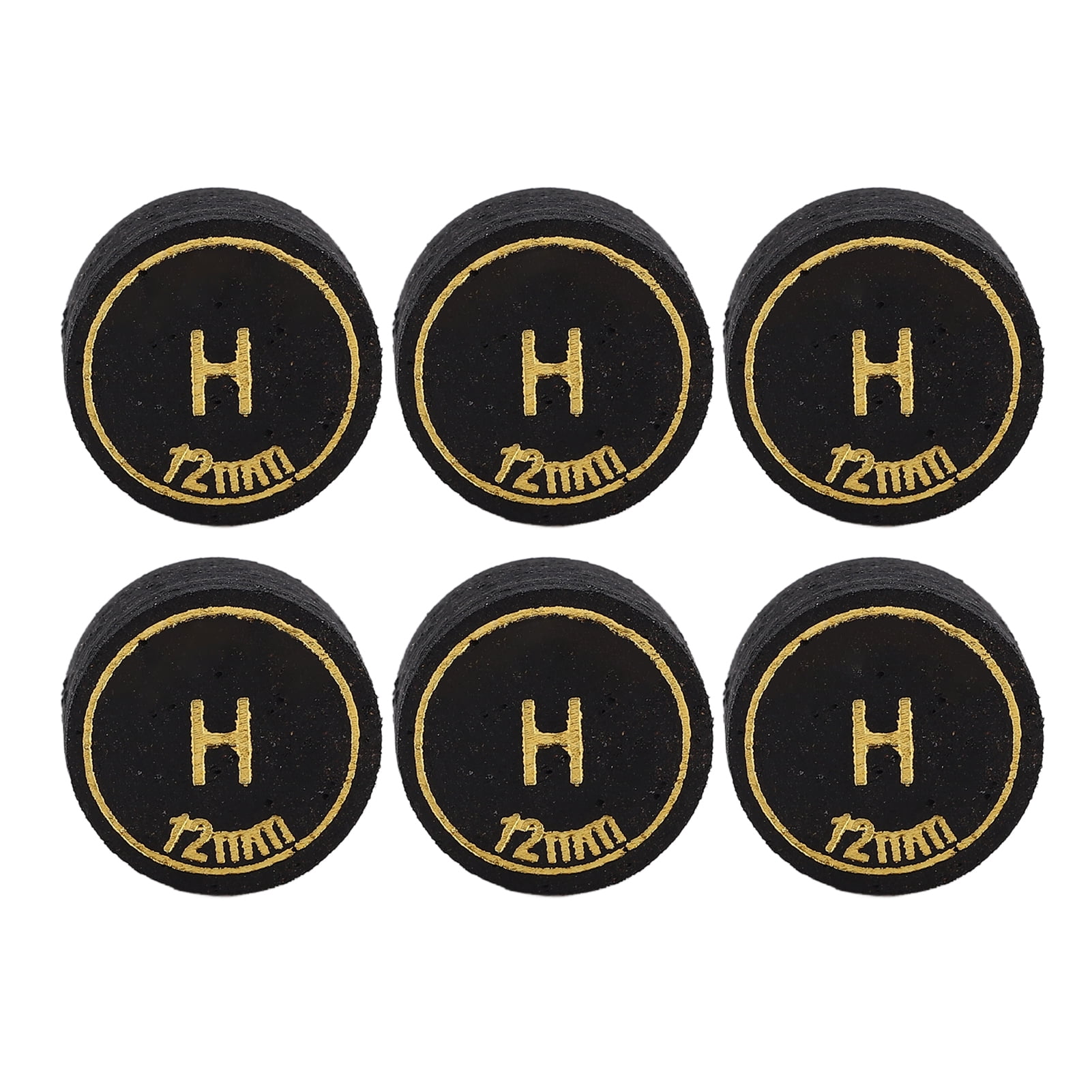 6pcs Pool Billiard Cue Tips 12mm Billiard Pool Cues Tips Light Weight