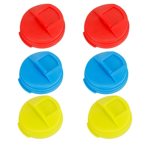 NIAIZEK 6-Pack Assorted Color Leak-Proof Can and Bottle Caps Lid Covers for Drink Bottles