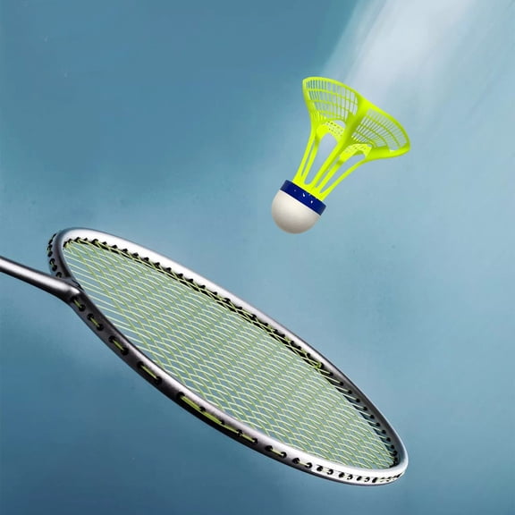 6pcs Portable Sturdy Hollow Badminton Wind Resistant High Elastic Training Shuttlecock for Indoor Outdoor Daily Practice