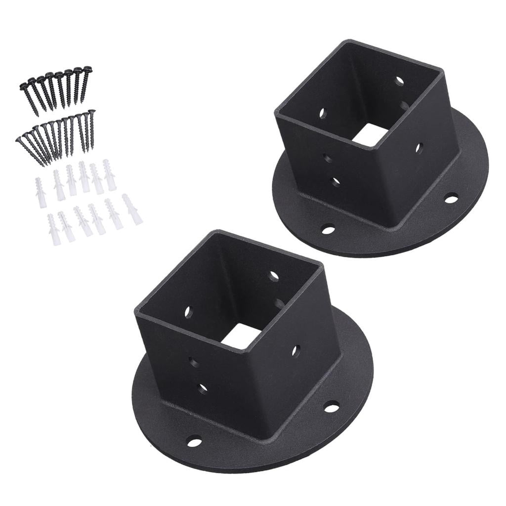 6pcs Portable Sturdy Post Base Anchors for Fence Railings and Privacy ...