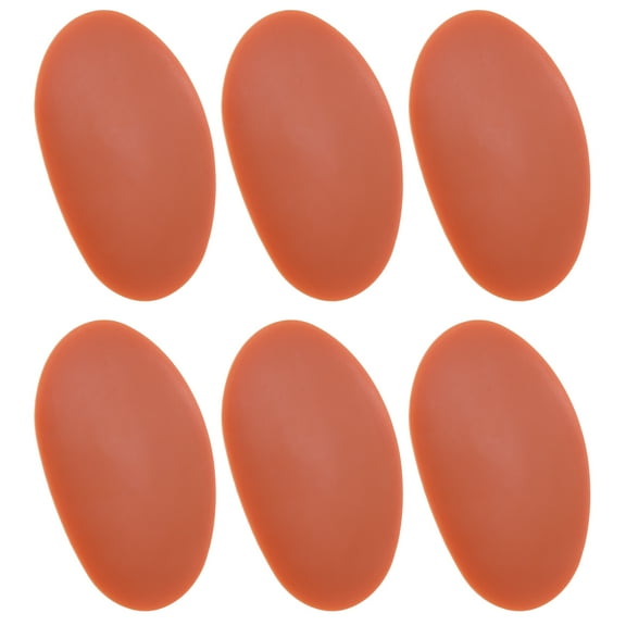 6pcs Pottery Ribs 8.7cm x 5.4cm Soft Silicone Rubber Clay Ceramic Sculpting Tools for Finishing Shaping and Smoothing Removing Finger Marks