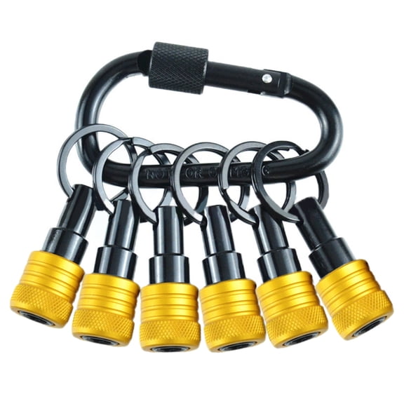 6pcs Precisions Machined Metal Sockets Bit Holders with Enhances Grip Sockets Bit Stand for Professional & Household Use