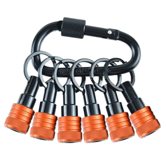 6pcs Precisions Machined Metal Sockets Bit Holders with Enhances Grip Sockets Bit Stand for Professional & Household Use