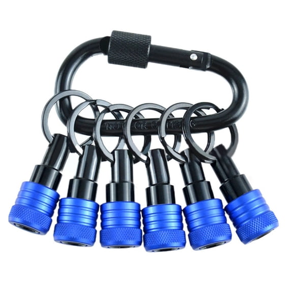 6pcs Precisions Machined Metal Sockets Bit Holders with Enhances Grip Sockets Bit Stand for Professional & Household Use