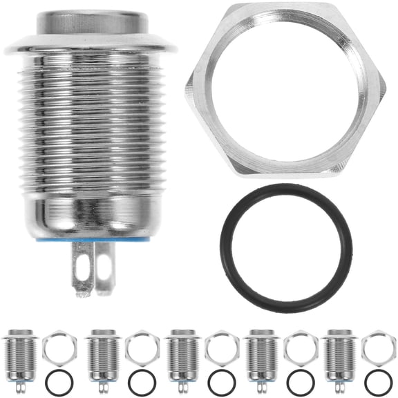 6pcs Push Button  12mm Push To Start Button Replacement Auto Reset