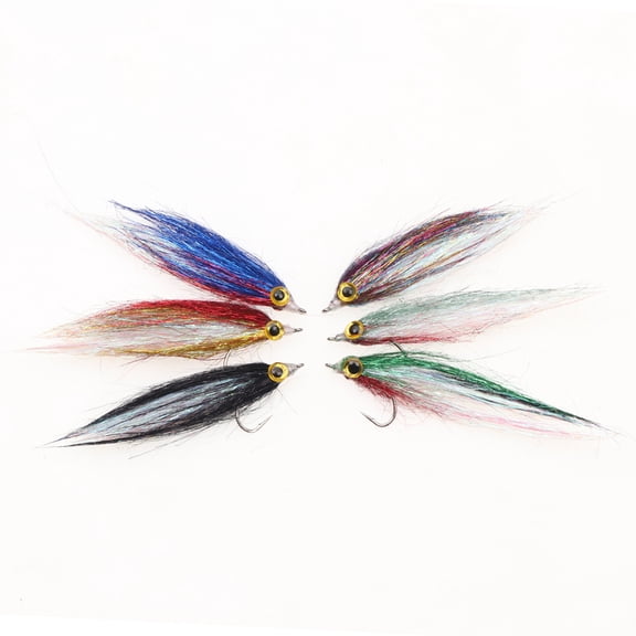 6pcs Realistic Baits Fish Lures Fishing Accessories Lures Set Ice Dub Minnow Fly with Hook Artificial Fly
