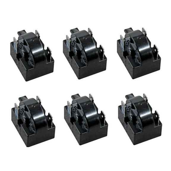 6pcs Refrigerator for PTC Start Relay kit, 3 Pin 22 Ohm for Air Conditioner