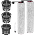 thumbnail image 1 of (6pcs) Replacement Brush Rollers And HEPA Filters For  H14/H14 Pro/H14 Dual Wet Dry Vacuum Cleaner, Replacement  Accessories Kit Inclue 3 Vacuum Filter, 2 Brush Rollers, 1 of 7