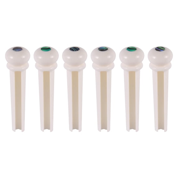 6pcs Replacement Guitar Bridge Bone Pins for Acoustic Guitar