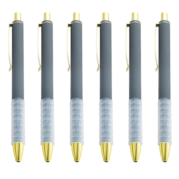 6pcs Retractable Ballpoint Pen Smooth Writing Pen Gift Pen 1.0mm Stationery Pen