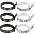 thumbnail image 1 of 6pcs Ring Sizer Mandrel Ring Finger Sizer Finger Measuring Rings Ring Sizer Tool Jewelry Measurement Finger Size Measurement Ring Sizer Gauge Measuring Instrument White, 1 of 5