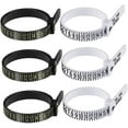 thumbnail image 1 of 6pcs Rings Ring Gauge Ring Measuring Belt Ring Finger Sizer Ring Measurement Tool Measuring Circle, 1 of 5