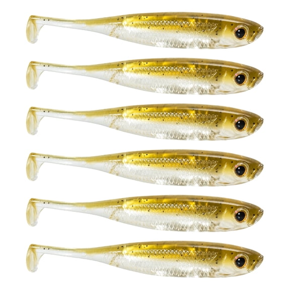 6pcs Rotate Tail Fishing Lures Wobbles Soft Lures Enhances Flexibility for Basses Trouts Catching