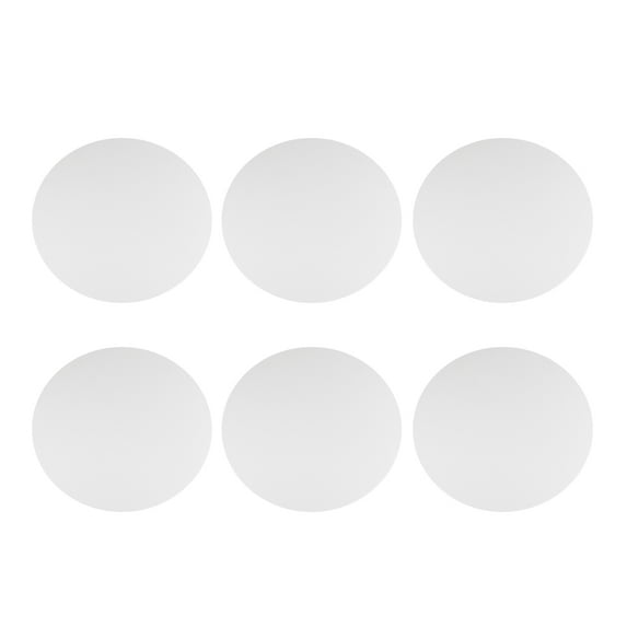 6pcs Round Canvas Panels for Painting Artist Beginners 30cm White