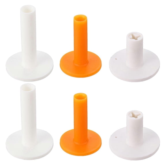 6pcs Rubber Golfs Tees Practice Mats Golfs Ball Racks for Indoor and Outdoor