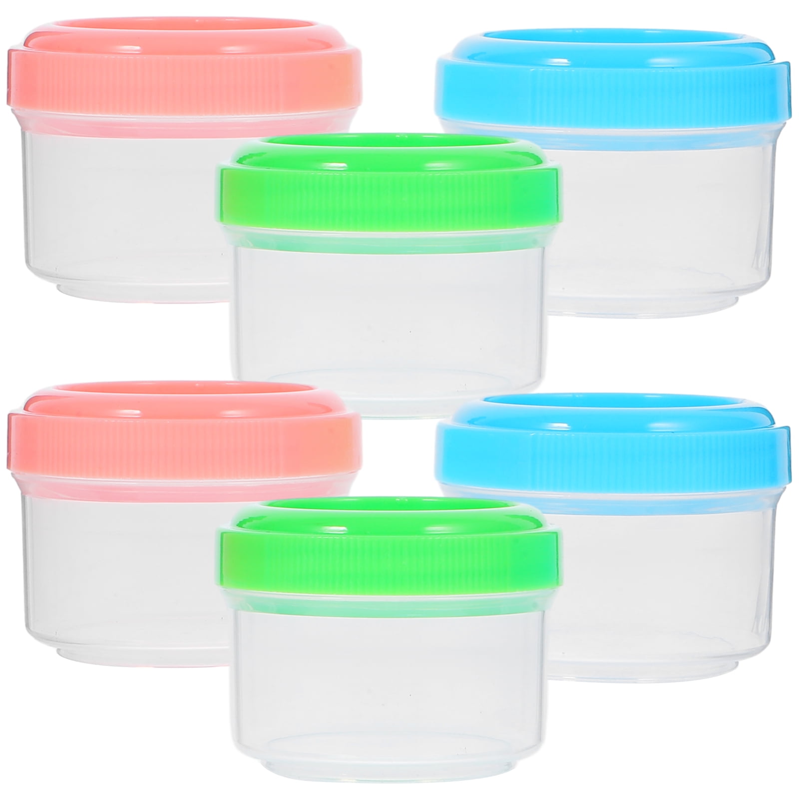 6pcs Salad Dressing Container Small Condiment Container with Lids Sauce