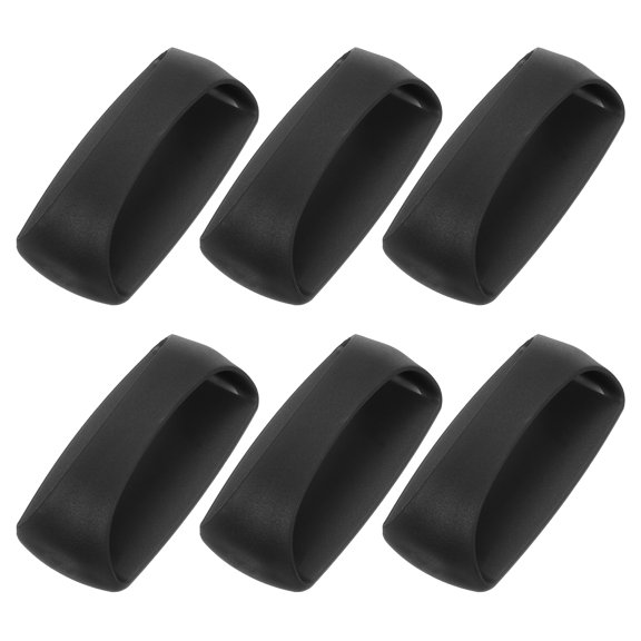 6pcs Self-Stick Instant Cabinet Handle Pulls, Peel and Stick Cabinet Handles, Black