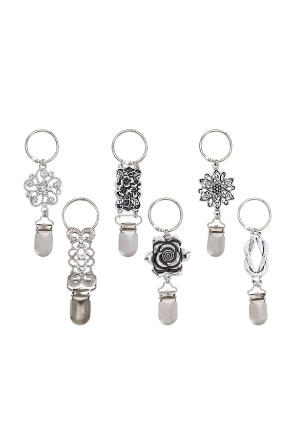 6pcs Serviceable Metal Hat Clips, Windproof Secure Grip for Outdoor Sports & Travel, Lightweight Rust-Resistant Design