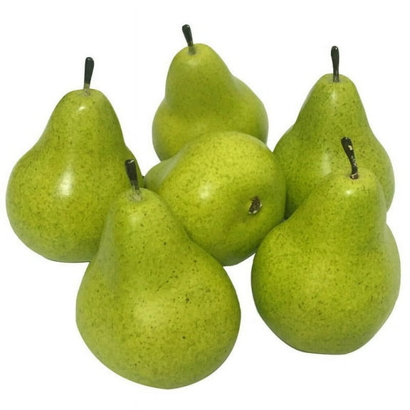6pcs Set 8x8.5cm Artificial Pear Decorative Fruit And Vegetables Kitchen Fake Display Food Home Decor Props Gifts