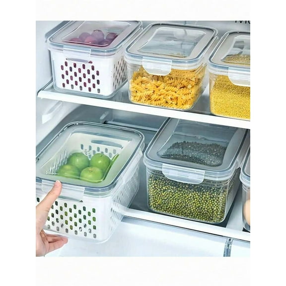 6pcs Set Premium Airtight Food Storage Containers - Multipurpose,Plastic Meal Prep Boxes, Reusable, Leak-Proof & Freezer Safe, - Kitchen Organizers