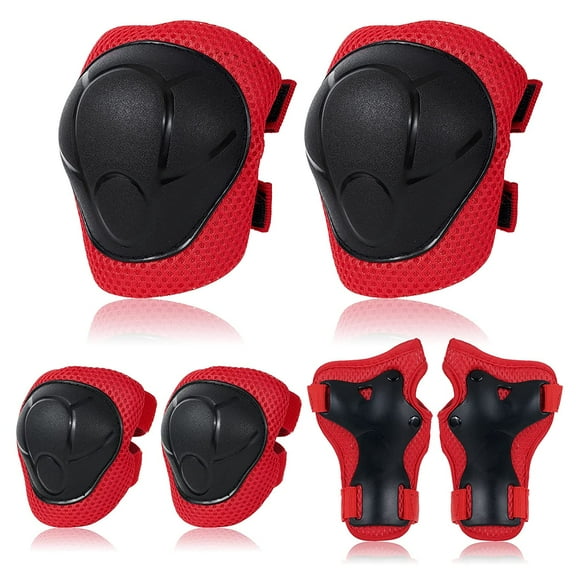 6pcs / Set Protective Gear Set for Kids/Boys/Girls/Toddlers Knee Pads Elbow Pads Wrist Guards Adjustable Strap for Skateboarding Inner Skateboard Cycling Skating Bike BMX Scooter
