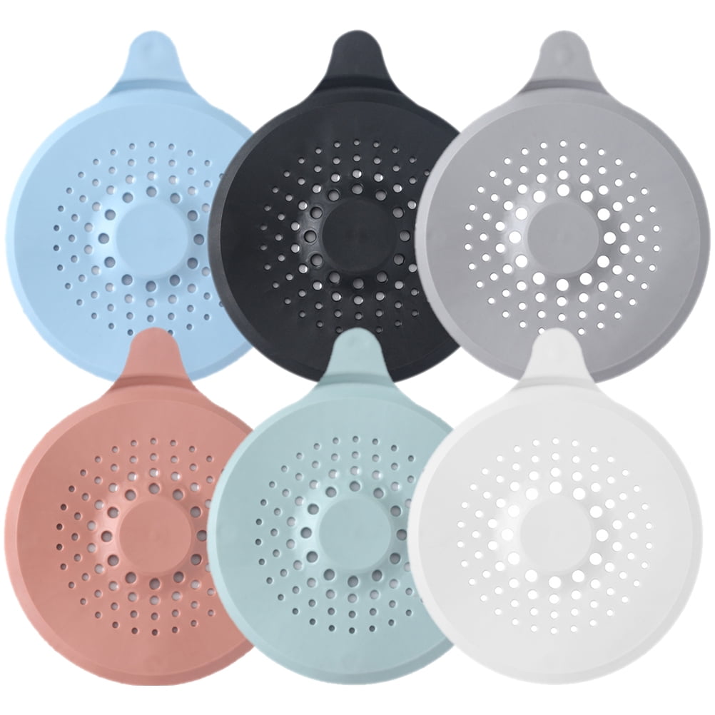 6pcs Shower Hair Catchers Bathtub Stopper Drain Covers for Bathroom Bathtub Kitchen