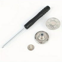 6pcs Silvery Adjustable Jeans Buttons – No-Sew Waist Tighteners for Pants, Skirts & Denim, Reusable Quick Fit