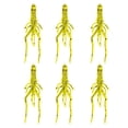 thumbnail image 1 of 6pcs Simulation Artificial Soft Plastic Worm Fishing Lure Baits White, 1 of 1