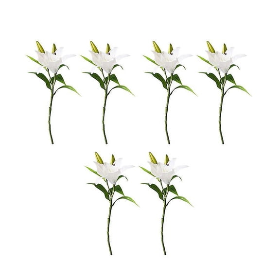 6pcs Simulation Lily