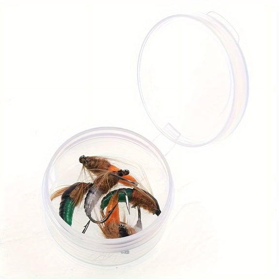 6pcs Sinking Nymph Lures For Trout Salmon, Fly Fishing Flies, Outdoor Fishing Accessories