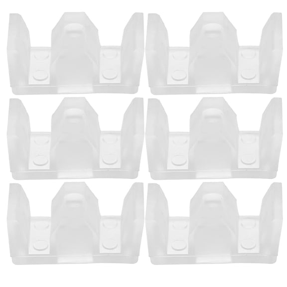 GAXIRE 6-Pack Sliding Glass Door Guide Silicone Bumpers 4.20x2.00x1.90cm Replacement Parts for Smooth Door